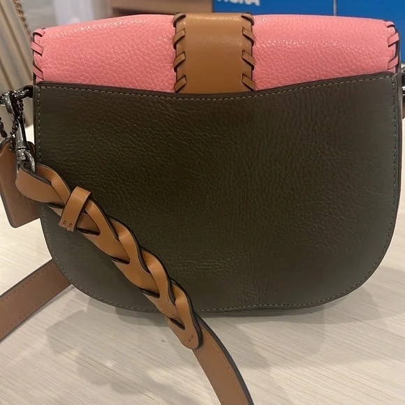 Coach Pink and Brown Crossbody Bag - Picture 2 of 5